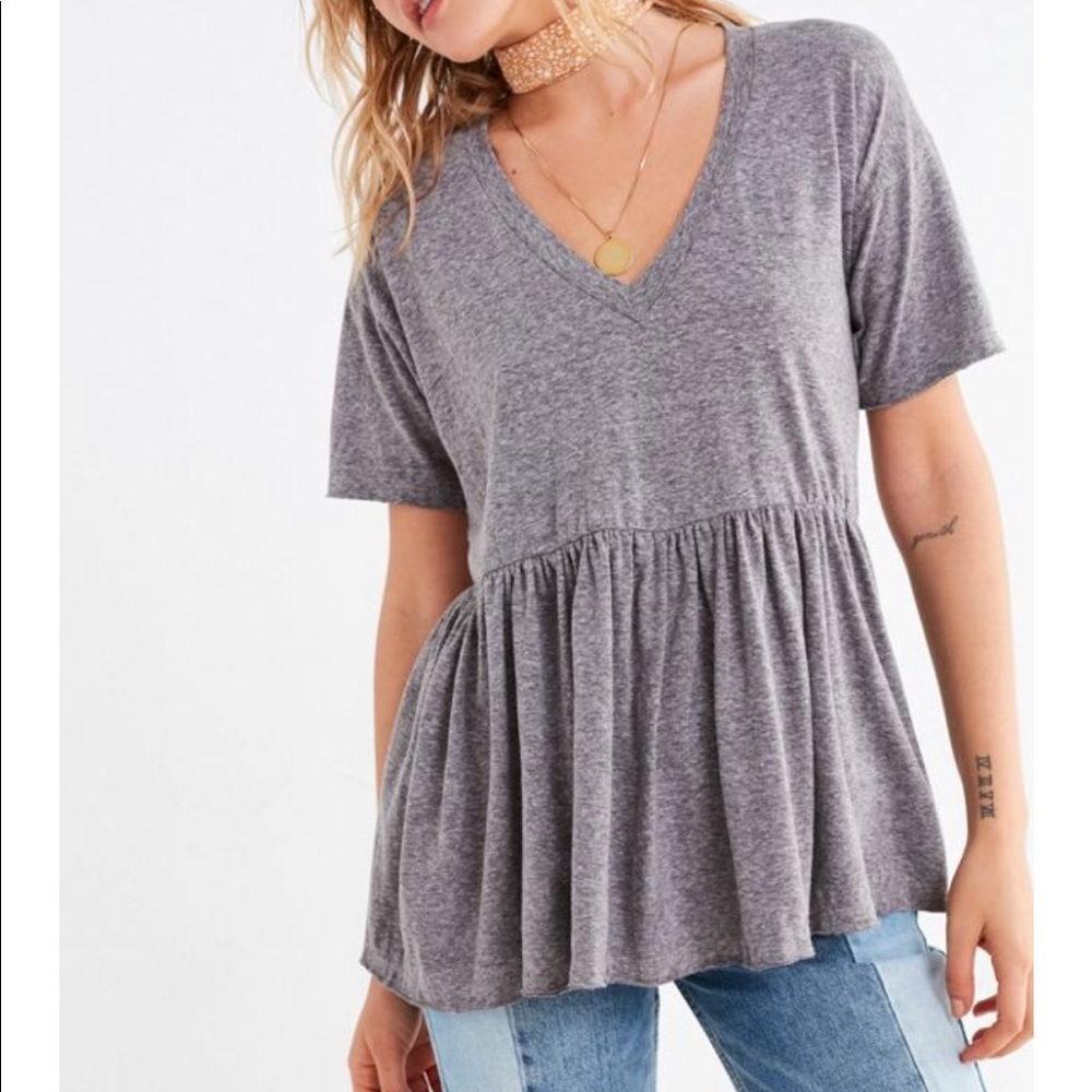 Truly Madly Deeply V-Neck Babydoll Tee